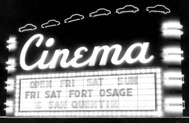 Movie attendance drops as television grows. Effects-laden productions and larger-than-life formats such as CinemaScope, VistaVision, Cinerama, and 3-D.