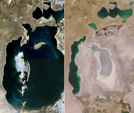 The Shrinking of the Aral Sea