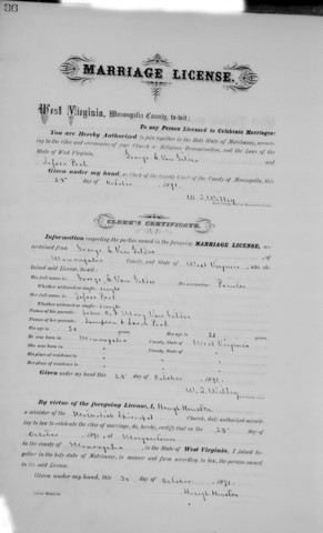 Marriage to George Ethelbert VanGilder