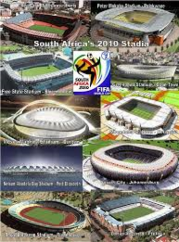 Stadiums for 2010 Soccer World Cup announced