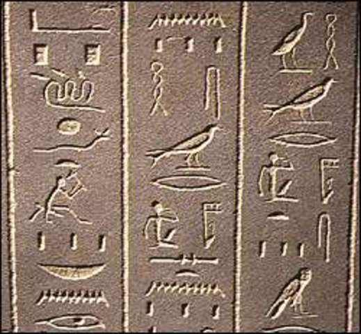 Hieroglyphic script developed.