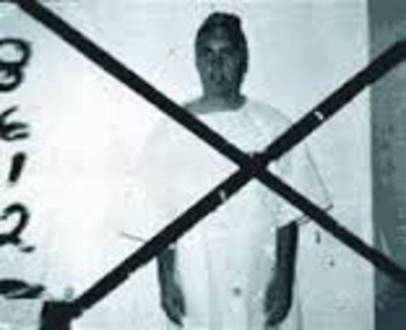 First prisoner to be set free