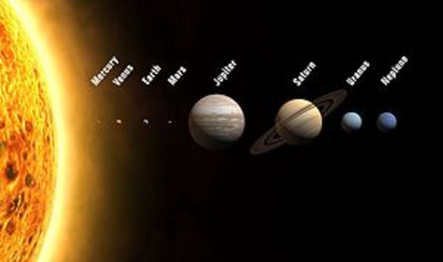 solar system  4.6 billion years ago