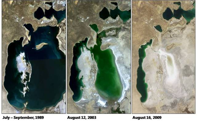The Shrinking of the Aral Sea