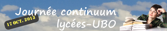 Journée d'étude Continuum lycée/UBO