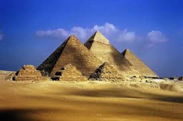 Pharohs began building splendid tombs for themselves (2700 B.C.E)