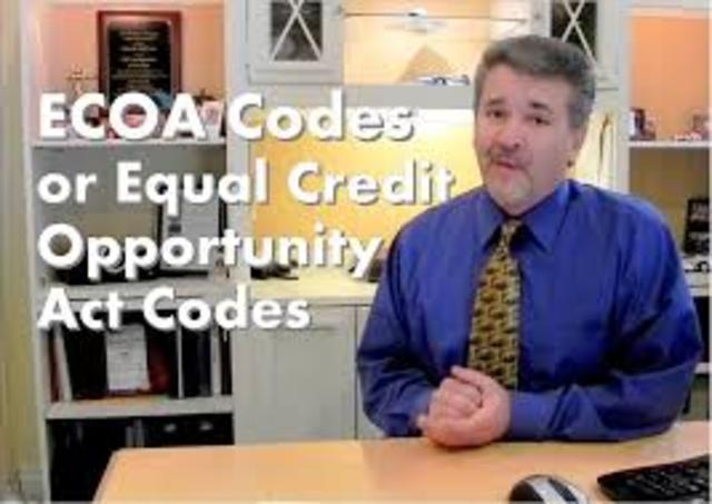 Equal credit oppurtunity act