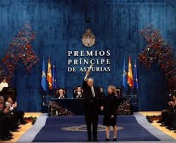Princioe de Asturias de Cooperación internacional.