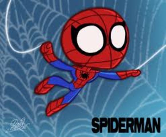 First appearance of Spiderman