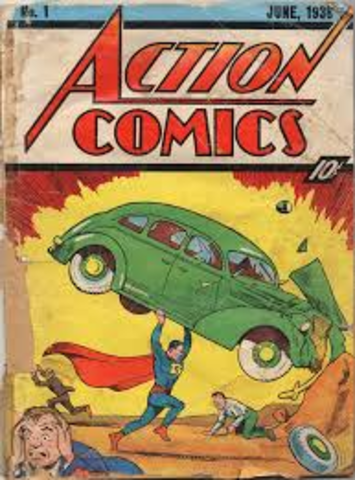 The First Appearance of Superman in Action Comics