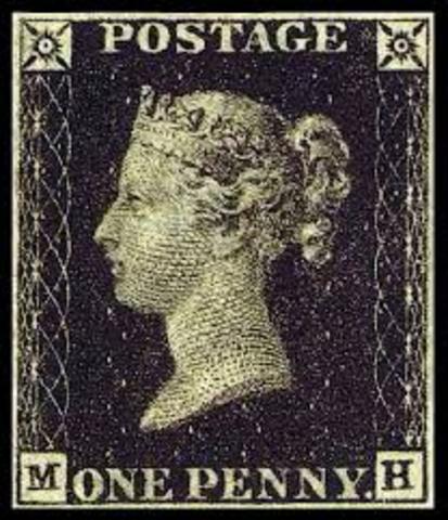 the first postage stamp