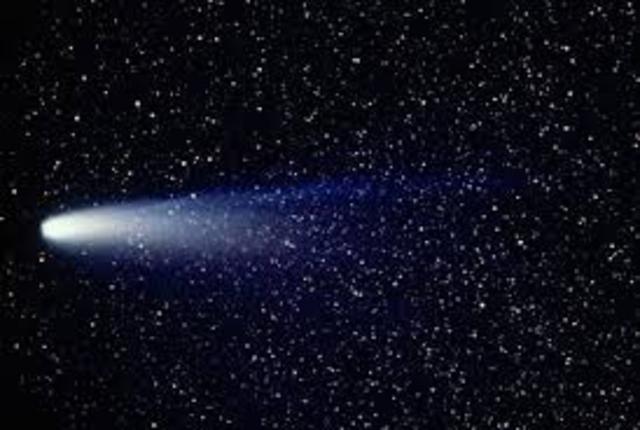 Halley's comet causes wide panic spread.
