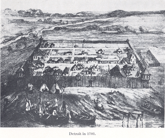 Cadillac and his party land