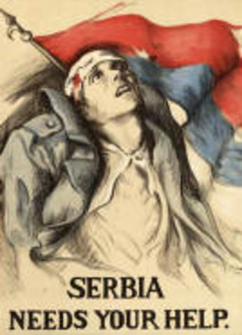 Austria-Hungary declares war on Serbia