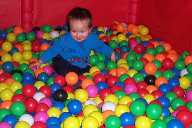 Havin fun in a ball pit at TWISTER