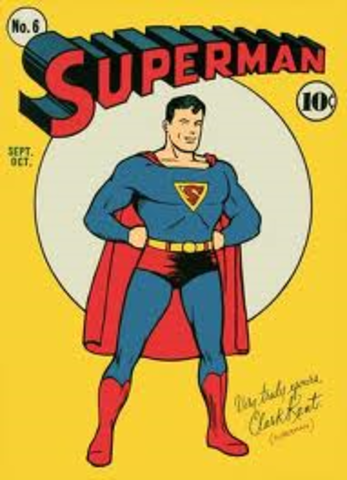 The first appearance of superman action comics