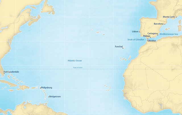 First transatlantic message