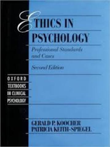 Ethical Standards of Psychology