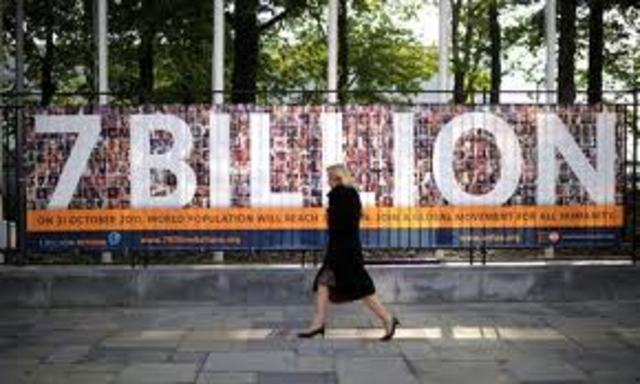 Worlds Population hit 7 billion