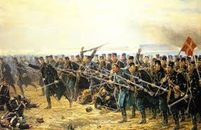 Preusserne kommer 1864 - Danmark Taber