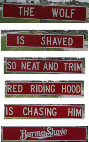 Burma-Shave Highway Ads
