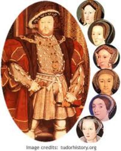 King Henry VIII creates the church of England