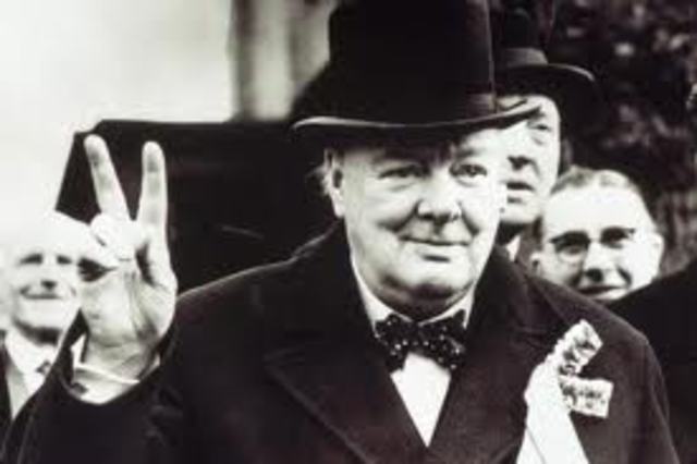 Churchill defeated