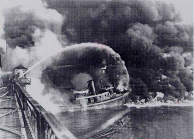 Cuyahoga River in Cleveland Ohio Caught fire