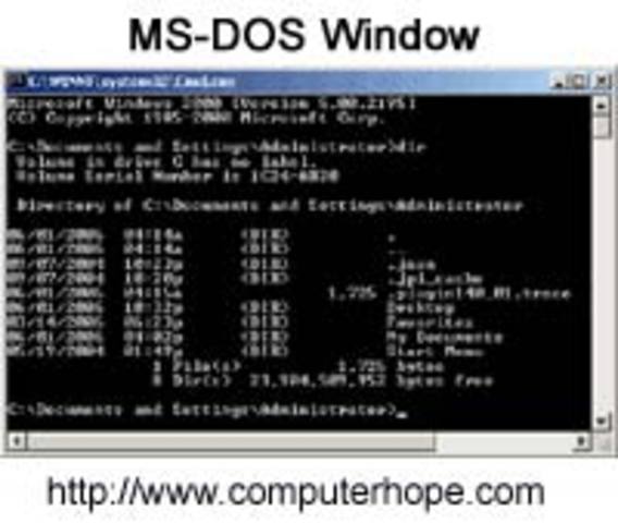 MS-DOS Computer Operating System