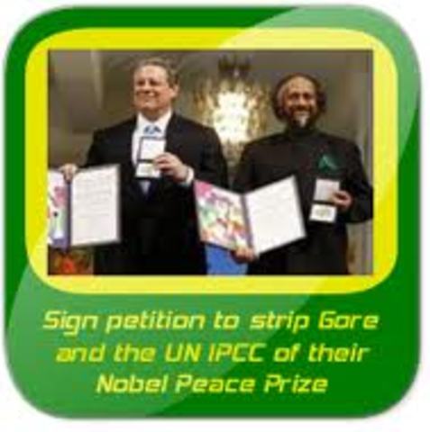 AL Gore & IPCC presented with Nobel prize