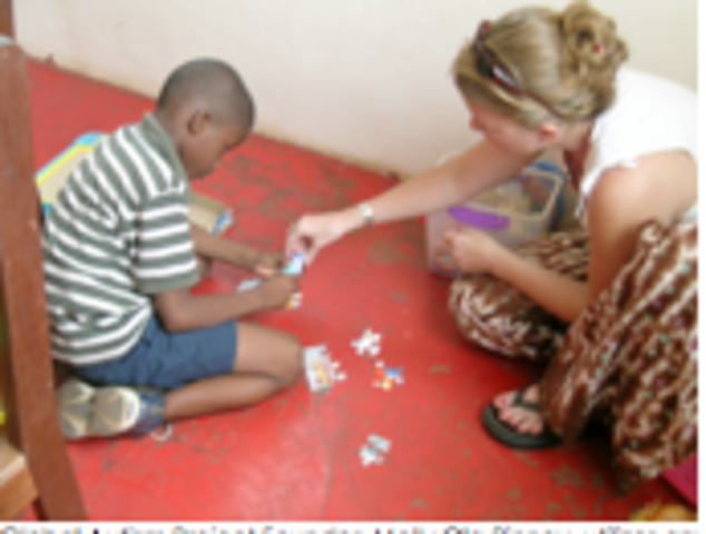 Molly begins volunteering at the Autism Awareness Care & Training Center in Accra, Ghana