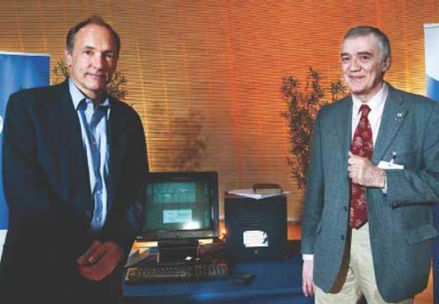 Tim Berners-Lee and Robert Cailliau