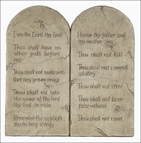 Ten Commandments - 1513 B.C.