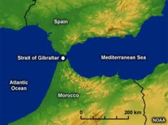 Muslims Crossed the Strait of Gilbralter