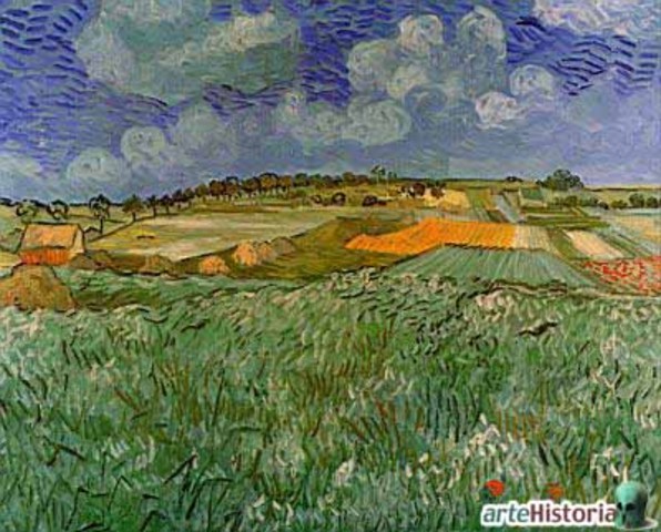 La llanura de Auvers, de Vicent Van Gogh