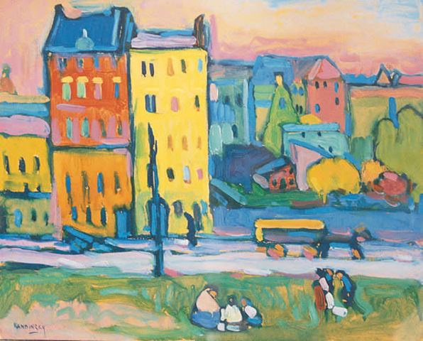 Casas de Munich de kandinski