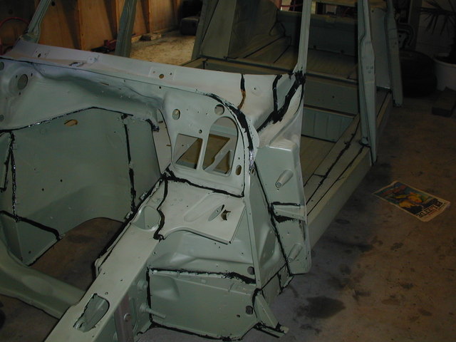 Chassis gestraald en in epoxy