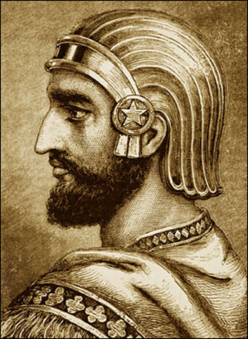 Persian armiescommanded by Cyrus the Great capture Babylon
