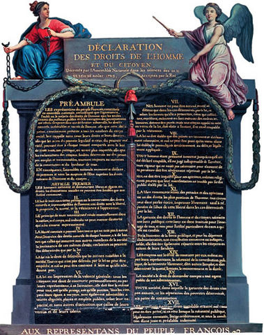 1789 d.C - DECLARACIÓN DE LOS DERECHOS DEL HOMBRE Y DEL CIUDADANO