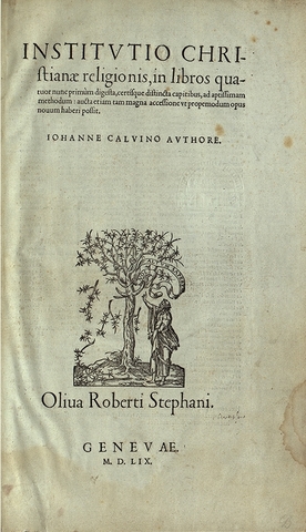 John Calvin Writes "The Institutes of Christian Religion"