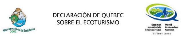 Declaración de Quebec sobre el ecoturismo