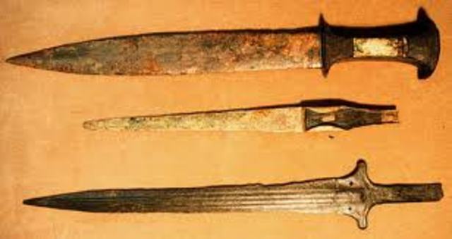 Hittites develop iron