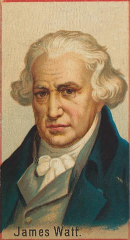James Watt presenta la primera máquina de vapor
