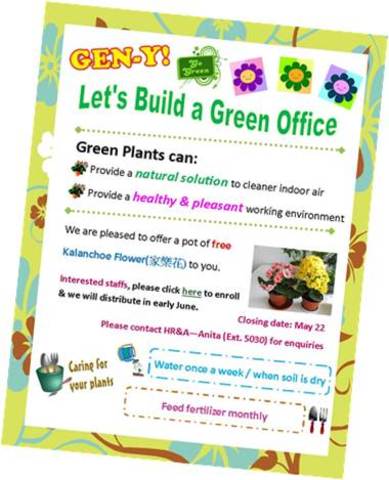 Wellness Tips:Let's build a green office