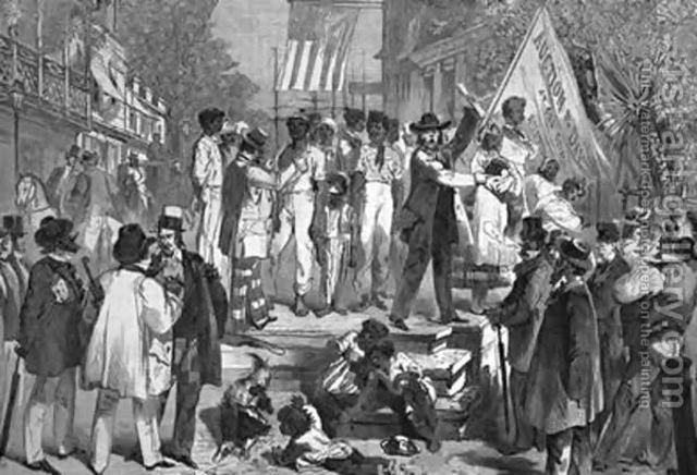 The first group of black slaves is brought to the Louisiana territory.