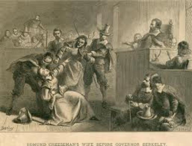 Bacon's Rebellion: The rebellion, in Virginia, took place.