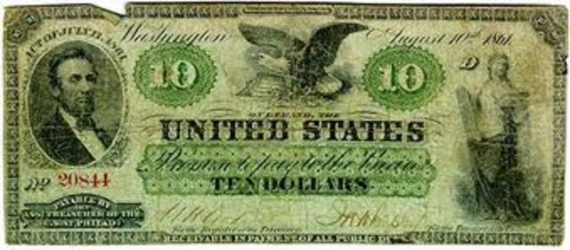Greenbacks were issued to fund the Civil War