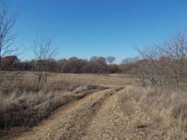 Dead grass land around Joplin, Mo