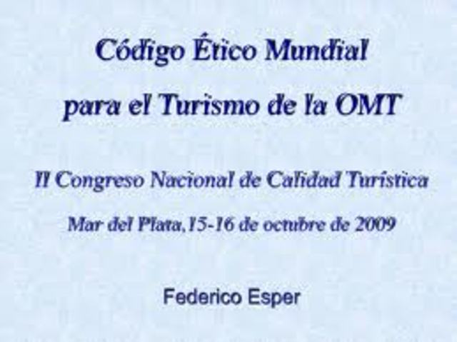 CODIGO ETICO MUNDIAL PARA EL TURISMO