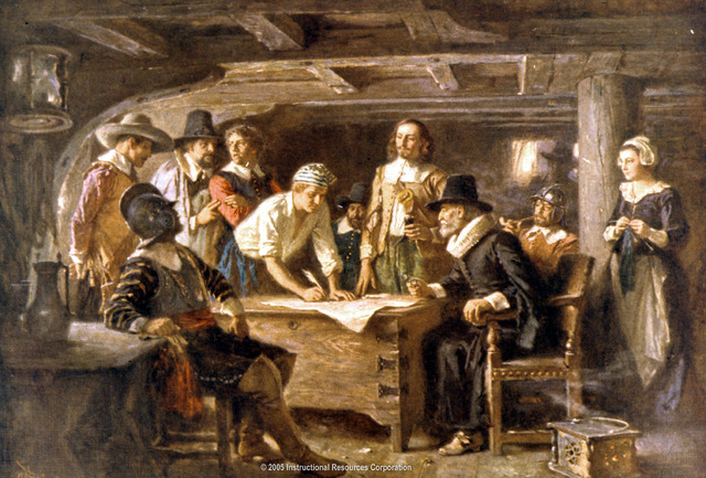 The Mayflower Compact was signed
